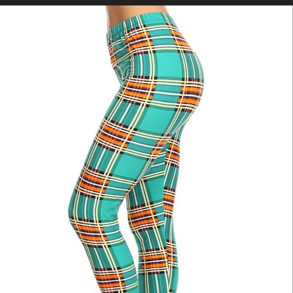 Plaid pattern fashion casual leggings - Picture 5 of 6